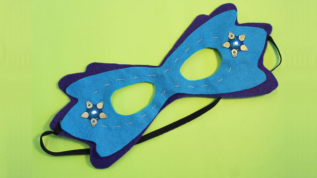 LED facemask wearable superhero circuit project