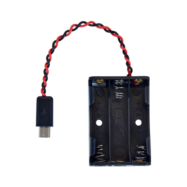 Teknikio Black AAA Battery Micro USB Power Pack