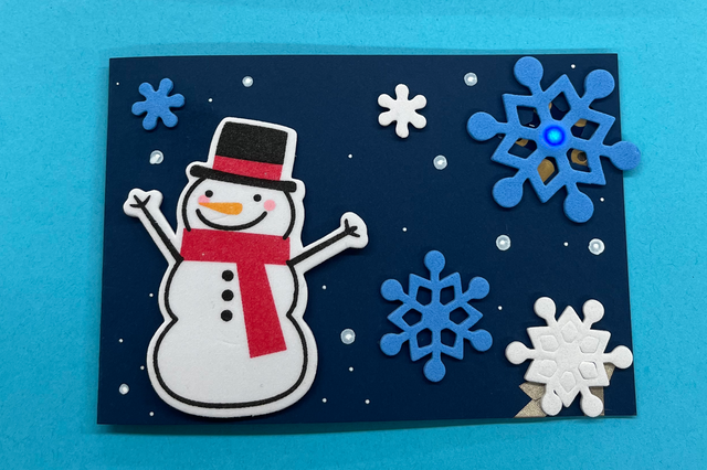 "LED it snow" Holiday Card Kit