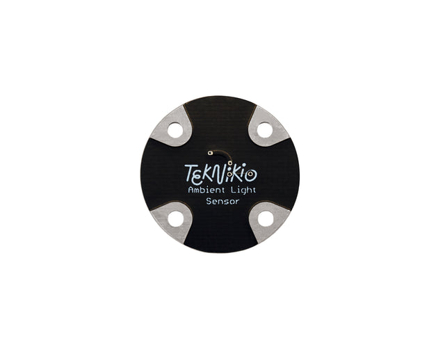 Teknikio Round Ambient Light Sensor Board v.10 in Black with logo 