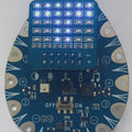 Video of Tekniverse LED Matrix lighting up with Bluebird circuit board.