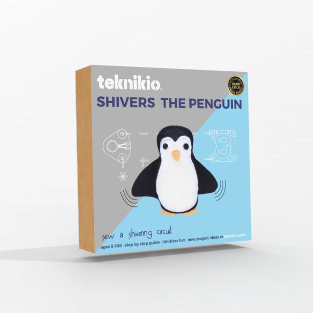 Shivers the Penguin E-Textiles Sewing Kit - teknikio